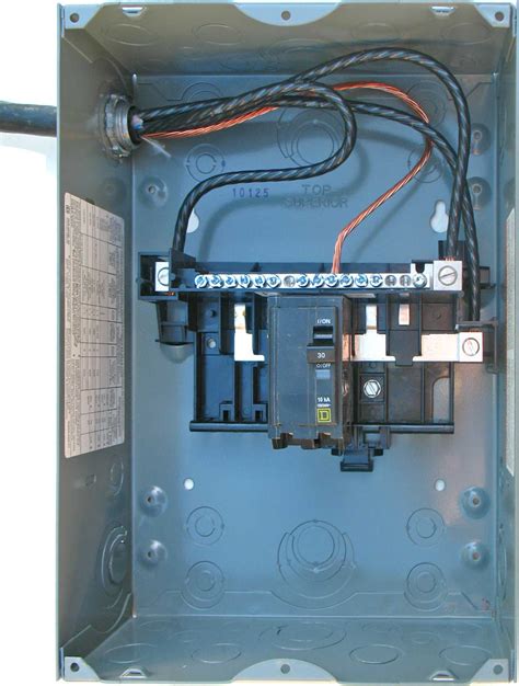 6a junction box|60 amp exterior sub panel.